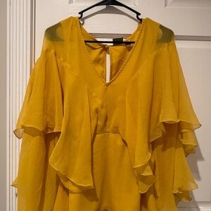 Flowy Yellow Blouse